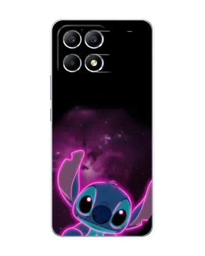 Чехол для Xiaomi POCO F6 с картинкой «Неоновый Stitch»