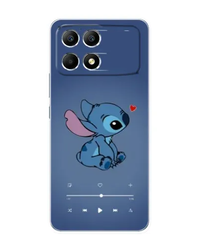 Чехол для Xiaomi POCO F6 с картинкой «Музыкальный Stitch»
