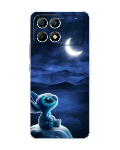 Чехол для Xiaomi POCO F6 с картинкой «Лунная ночь Стича»