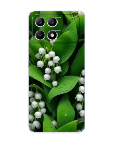 Чехол для Xiaomi POCO F6 с картинкой «Ландыши в зелени»