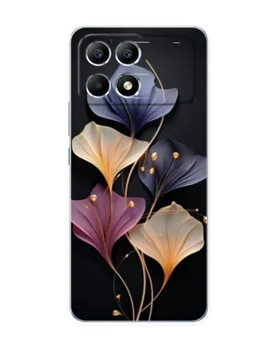 Чехол для Xiaomi POCO F6 с картинкой «Лиловые цветы грации»