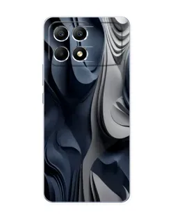 Чехол для Xiaomi POCO F6 с картинкой «Объемные синие складки» Чехол для Xiaomi POCO F6 с картинкой «Объемные синие складки»