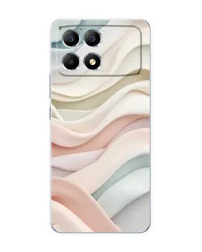 Чехол для Xiaomi POCO F6 с картинкой «Пастельные нежные волны» Чехол для Xiaomi POCO F6 с картинкой «Пастельные нежные волны»