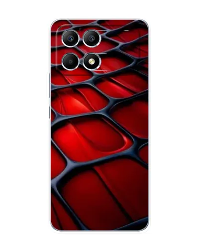 Чехол для Xiaomi POCO F6 с картинкой «Красная глянцевая сетка» Чехол для Xiaomi POCO F6 с картинкой «Красная глянцевая сетка»
