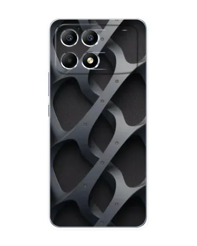 Чехол для Xiaomi POCO F6 с картинкой «Объемное серое плетение» Чехол для Xiaomi POCO F6 с картинкой «Объемное серое плетение»