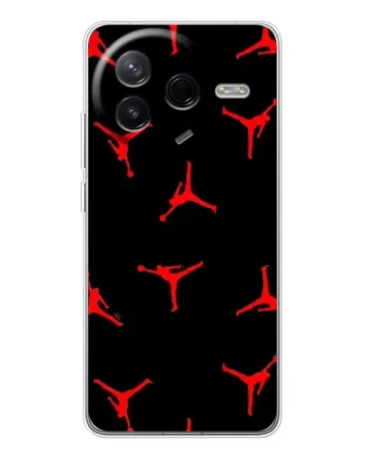 Чехол для Xiaomi POCO F7 Pro с картинкой «Jordan Red Pattern» Чехол для Xiaomi POCO F7 Pro с картинкой «Jordan Red Pattern»