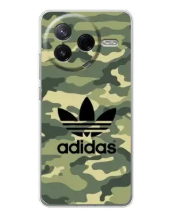 Чехол для Xiaomi POCO F7 Pro с картинкой «Милитари стиль Adidas»