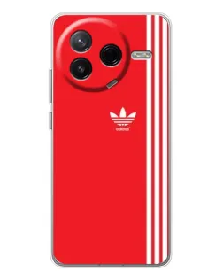 Чехол для Xiaomi POCO F7 Pro с картинкой «Красный минимализм Adidas»