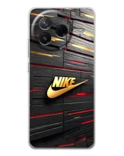Чехол для Xiaomi POCO F7 Pro с картинкой «Золотой Nike на металле» Чехол для Xiaomi POCO F7 Pro с картинкой «Золотой Nike на металле»
