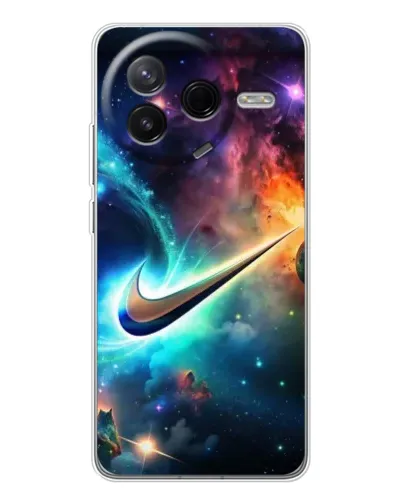 Чехол для Xiaomi POCO F7 Pro с картинкой «Космический Nike Swoosh» Чехол для Xiaomi POCO F7 Pro с картинкой «Космический Nike Swoosh»