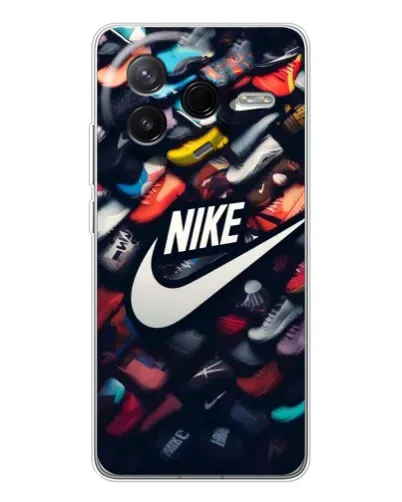 Чехол для Xiaomi POCO F7 Pro с картинкой «Коллекция кроссовок Nike» Чехол для Xiaomi POCO F7 Pro с картинкой «Коллекция кроссовок Nike»