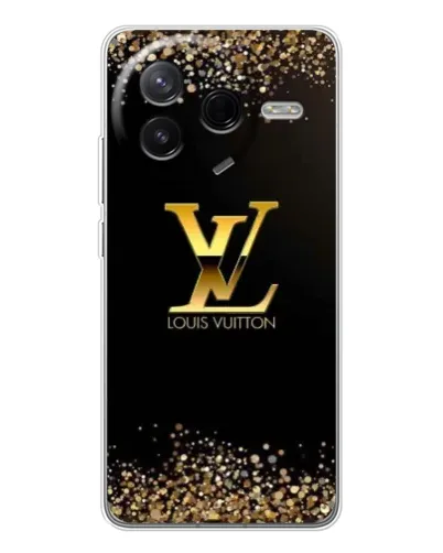Чехол для Xiaomi POCO F7 Pro с картинкой «LV — золотые искры» Чехол для Xiaomi POCO F7 Pro с картинкой «LV — золотые искры»