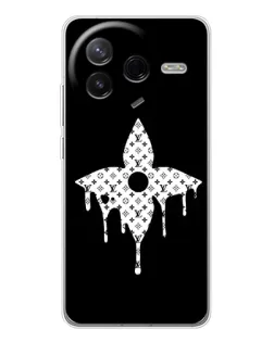 Чехол для Xiaomi POCO F7 Pro с картинкой «Цветочная монограмма»