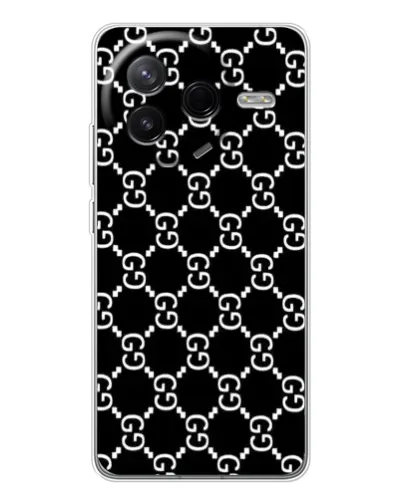 Чехол для Xiaomi POCO F7 Pro с картинкой «Gucci — сетчатый паттерн» Чехол для Xiaomi POCO F7 Pro с картинкой «Gucci — сетчатый паттерн»