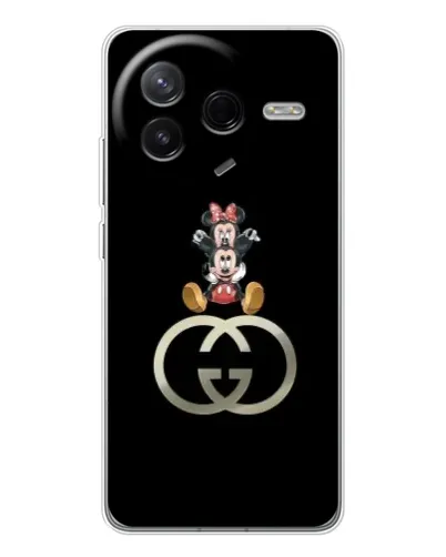 Чехол для Xiaomi POCO F7 Pro с картинкой «Минни Маус на лого» Чехол для Xiaomi POCO F7 Pro с картинкой «Минни Маус на лого»