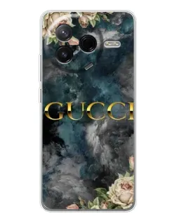 Чехол для Xiaomi POCO F7 Pro с картинкой «Абстрактные цветы Gucci»