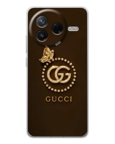 Чехол для Xiaomi POCO F7 Pro с картинкой «Gucci — золотая бабочка» Чехол для Xiaomi POCO F7 Pro с картинкой «Gucci — золотая бабочка»