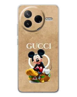 Чехол для Xiaomi POCO F7 Pro с картинкой «Микки Маус Gucci — крафт»
