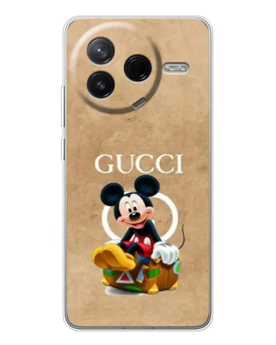 Чехол для Xiaomi POCO F7 Pro с картинкой «Микки Маус Gucci — крафт» Чехол для Xiaomi POCO F7 Pro с картинкой «Микки Маус Gucci — крафт»