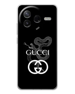 Чехол для Xiaomi POCO F7 Pro с картинкой «Gucci — серебряная змея»