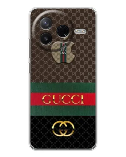 Чехол для Xiaomi POCO F7 Pro с картинкой «Gucci — брендированный десерт» Чехол для Xiaomi POCO F7 Pro с картинкой «Gucci — брендированный десерт»