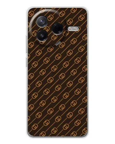 Чехол для Xiaomi POCO F7 Pro с картинкой «Gucci — золотые диагонали» Чехол для Xiaomi POCO F7 Pro с картинкой «Gucci — золотые диагонали»