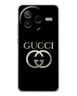 Чехол для Xiaomi POCO F7 Pro с картинкой «Gucci — золото на черном»