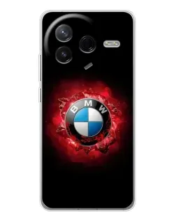 Чехол для Xiaomi POCO F7 Pro с картинкой «Логотип BMW — вспышка»