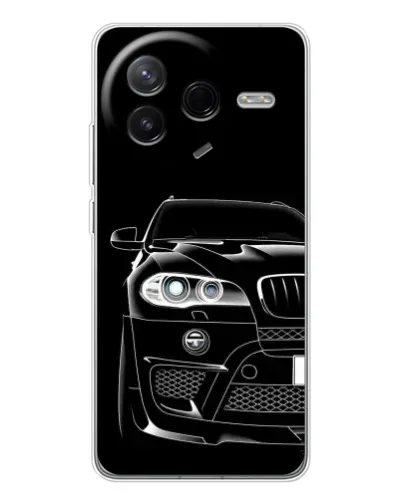 Чехол для Xiaomi POCO F7 Pro с картинкой «Темный силуэт BMW»