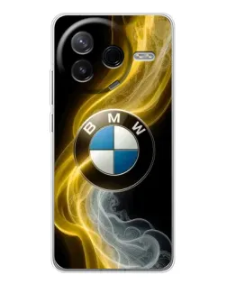 Чехол для Xiaomi POCO F7 Pro с картинкой «Золотистый дым BMW»