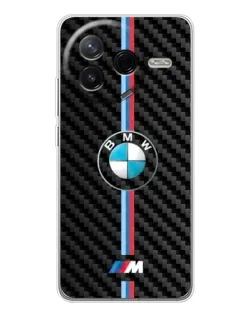 Чехол для Xiaomi POCO F7 Pro с картинкой «Эмблема BMW и карбон»