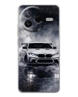 Чехол для Xiaomi POCO F7 Pro с картинкой «BMW сквозь туман»