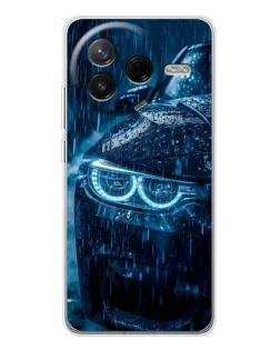 Чехол для Xiaomi POCO F7 Pro с картинкой «BMW под дождем»