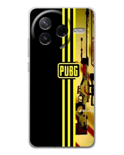 Чехол для Xiaomi POCO F7 Pro с картинкой «PUBG — камуфляжный шлем»