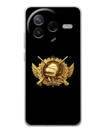 Чехол для Xiaomi POCO F7 Pro с картинкой «PUBG — оранжевый градиент»