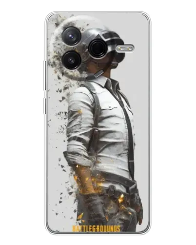 Чехол для Xiaomi POCO F7 Pro с картинкой «PUBG — боец в пыли»