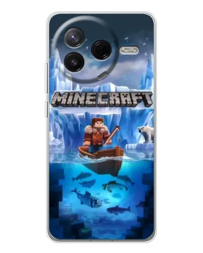 Чехол для Xiaomi POCO F7 Pro с картинкой «Minecraft ледяной мир» Чехол для Xiaomi POCO F7 Pro с картинкой «Minecraft ледяной мир»
