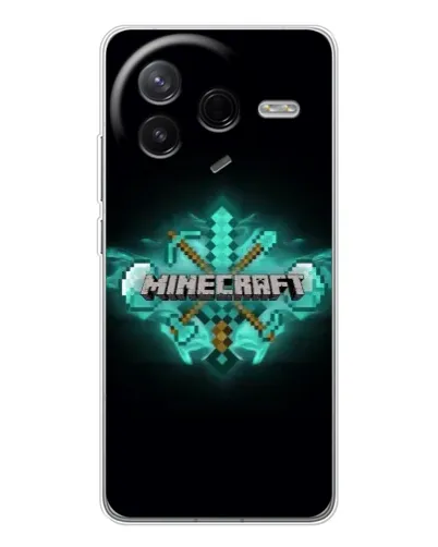 Чехол для Xiaomi POCO F7 Pro с картинкой «Minecraft Diamond лого» Чехол для Xiaomi POCO F7 Pro с картинкой «Minecraft Diamond лого»