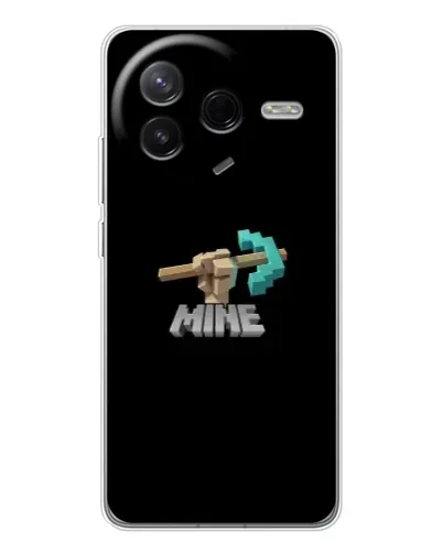 Чехол для Xiaomi POCO F7 Pro с картинкой «Алмазная кирка» Чехол для Xiaomi POCO F7 Pro с картинкой «Алмазная кирка»