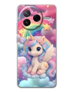 Чехол для Xiaomi POCO F7 Pro с картинкой «Маленький единорог»