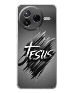 Чехол для Xiaomi POCO F7 Pro с картинкой «Надпись Jesus Graffiti»