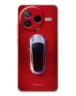 Чохол для Xiaomi POCO F7 Pro з картинкою «Tesla Top View» Чохол для Xiaomi POCO F7 Pro з картинкою «Tesla Top View»