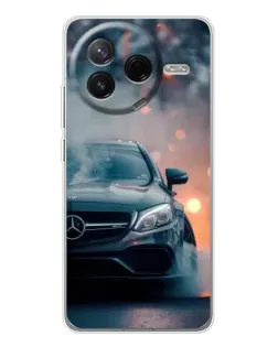 Чехол для Xiaomi POCO F7 Pro с картинкой «Mercedes — ночной город»