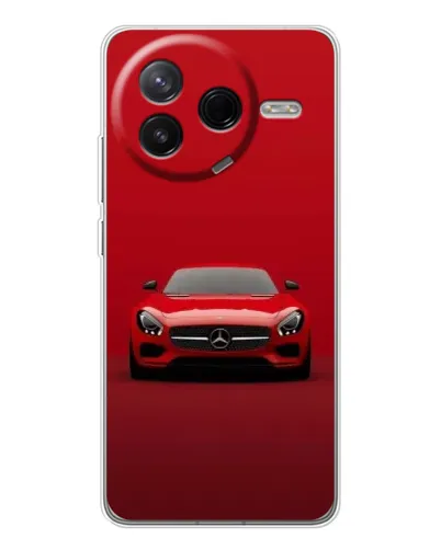 Чехол для Xiaomi POCO F7 Pro с картинкой «Красный Mercedes AMG»