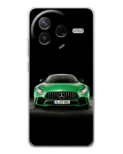 Чехол для Xiaomi POCO F7 Pro с картинкой «Mercedes — неоновый лого»
