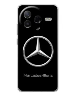 Чехол для Xiaomi POCO F7 Pro с картинкой «Mercedes Silver Logo»