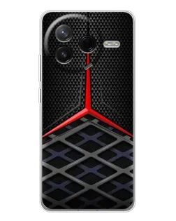 Чехол для Xiaomi POCO F7 Pro с картинкой «Mercedes Carbon Grid»