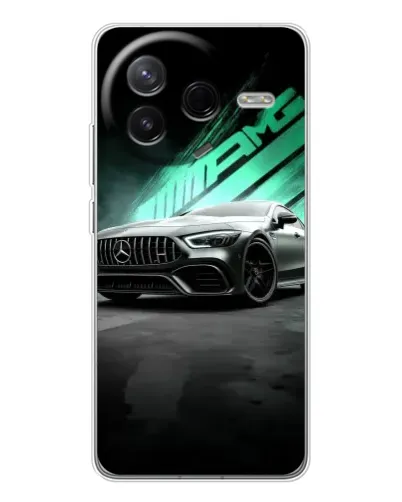 Чехол для Xiaomi POCO F7 Pro с картинкой «Темный Mercedes AMG»