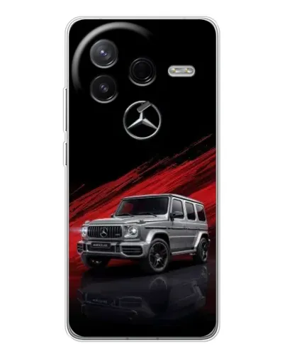 Чехол для Xiaomi POCO F7 Pro с картинкой «Mercedes G-Class красный»