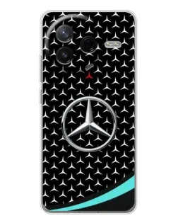 Чехол для Xiaomi POCO F7 Pro с картинкой «Mercedes — бирюзовый акцент»